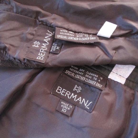 BERMANS AUTHENTIC LEATHER SKIRT-SHELL - Picture 6 of 8
